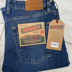 Tecovas - NWT straight western jean 34x34 medium blue